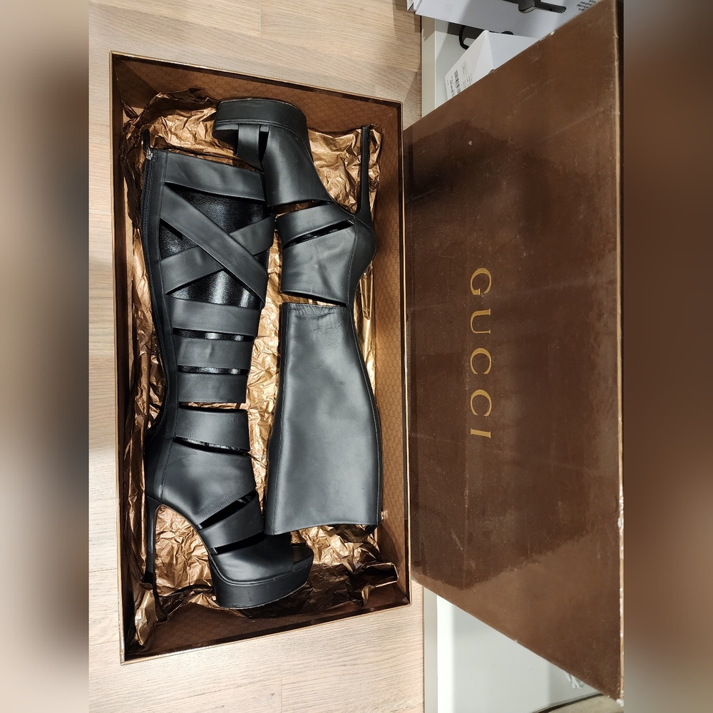Gucci babylon / helena boots size 37